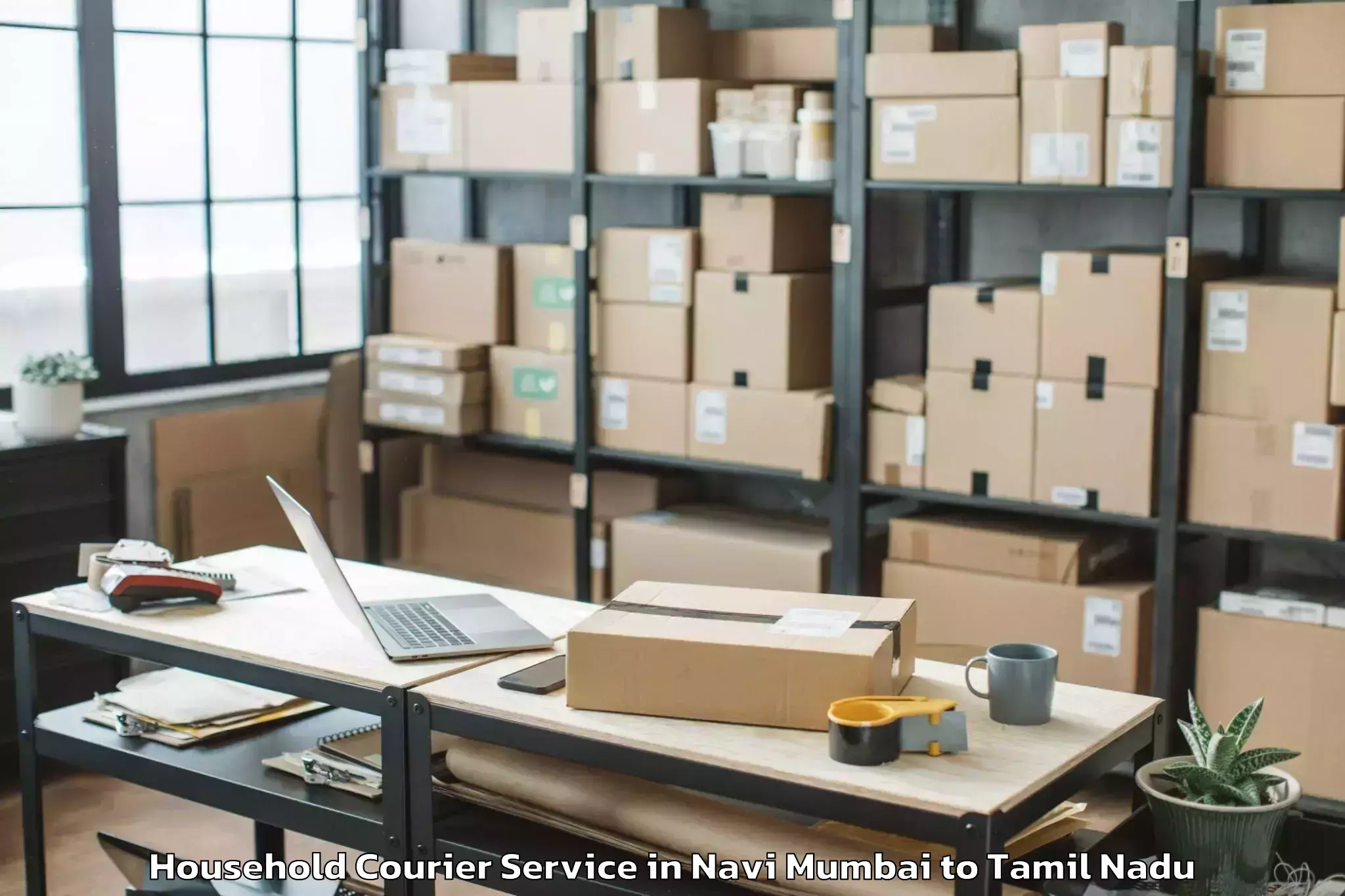 Hassle-Free Navi Mumbai to Tiruppur Household Courier